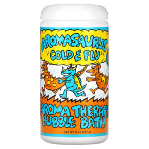 Abra Therapeutics Aromasaurus Resfriado e Gripe Banho de Espuma de Aromaterapia para Crianças 453 g (16 oz)