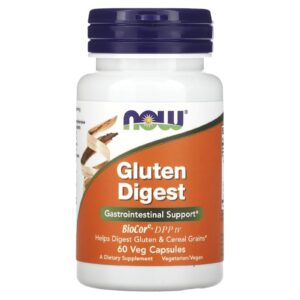 NOW Foods Gluten Digest 60 Cápsulas Vegetais