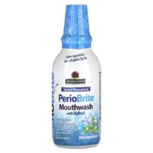 Natures Answer PerioBrite Enxaguante Bucal com Xilitol Hortelã de Inverno 480 ml (16 fl oz)