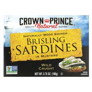 Crown Prince Natural Sardinhas Frescas em Mostarda 106 g (375 oz)