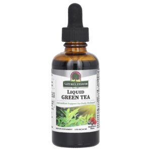 Natures Answer Chá Verde Líquido Frutos Silvestres Mistos 60 ml (2 fl oz)