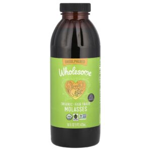 Wholesome Sweeteners Melaço Orgânico Sem Enxofre 473 ml (16 fl oz)