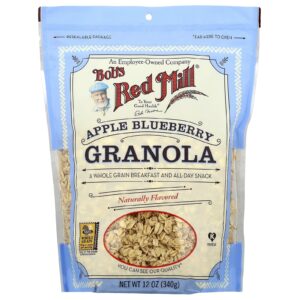 Bobs Red Mill Granola Maçã e Mirtilo 340 g (12 oz)