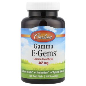 Carlson Gamma E-Gems® 465 mg 120 Cápsulas Softgel