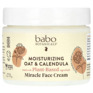 Babo Botanicals Creme Facial Milagroso Aveia Hidratante e Calêndula 57 g (2 oz)