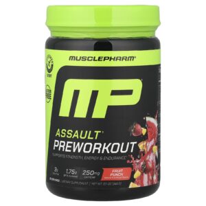 MusclePharm Pré-treino Assault® Ponche de Frutas 344 g (121 oz)