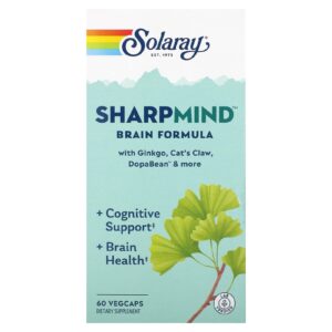 Solaray SharpMind Fórmula para o Cérebro 60 VegCaps