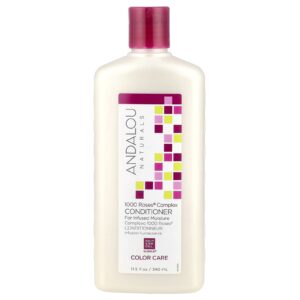 Andalou Naturals Condicionador cuidados dos cabelos tingidos Nutri e trata os cabelos 1000 Roses Complex 340 ml