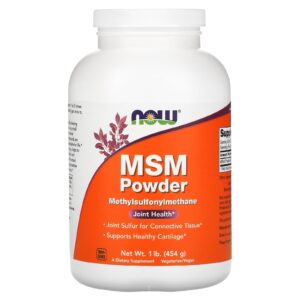 NOW Foods MSM em Pó 454 g (1 lb)
