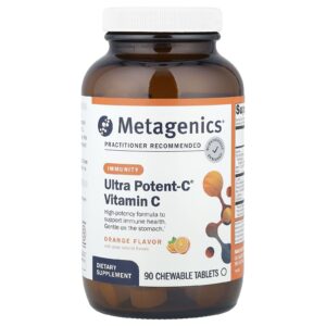 Metagenics Vitamina C Ultra Potent-C® Laranja 90 Comprimidos Mastigáveis
