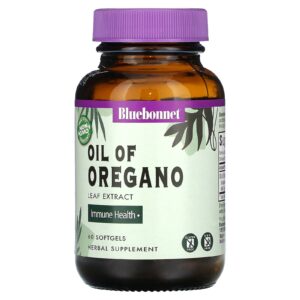 Bluebonnet Nutrition Óleo de Orégano Extrato da Folha 60 Cápsulas Softgel (150 mg por Cápsula Softgel)