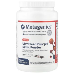 Metagenics pH Detox em Pó UltraClear Plus® Baunilha 924 g (2 lb 059 oz)