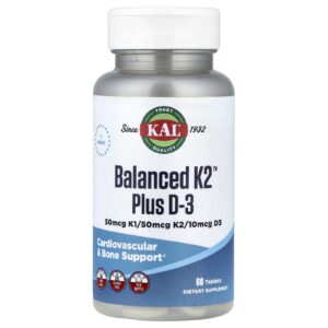 KAL Balanced K2 Plus D3 60 Comprimidos