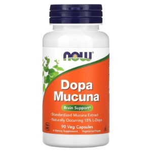 NOW Foods Dopa Mucuna 90 Cápsulas Vegetais