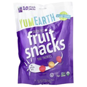 YumEarth Lanches de Frutas Orgânicas Favoritos 10 Pacotes 198 g (07 oz) Cada