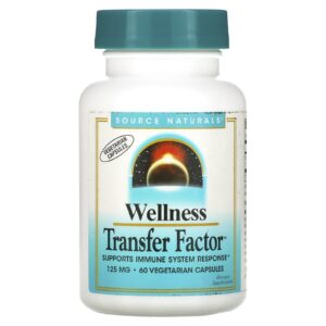 Source Naturals Wellness Transfer Factor 125 mg 60 Cápsulas Vegetais