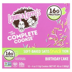 Lenny & Larrys The Complete Cookie® Bolo de Aniversário 12 Biscoitos 113 g (4 oz) Cada
