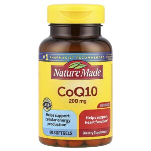 Nature Made CoQ10 200 mg 80 Cápsulas Softgel