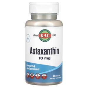 KAL Astaxanthin 60 VegCaps (5 mg por Cápsula)