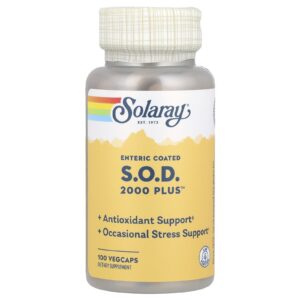 Solaray SOD com Revestimento Entérico 2000 Plus™ 100 VegCaps