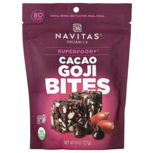 Navitas Organics Superfood+® Goji Bites de Cacau 227 g (8 oz)