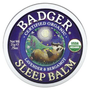 Badger Orgânico Bálsamo para o Sono Lavanda e Bergamota 21 g (075 oz)