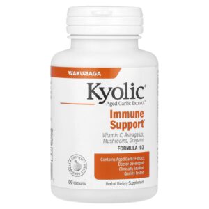 Kyolic Aged Garlic Extract™ Suporte Imunológico Fórmula 103 100 Cápsulas