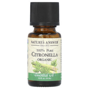 Natures Answer Mistura de Óleos Essenciais Orgânicos Citronela 100% Pura 15 ml (05 fl oz)