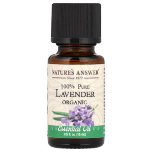 Natures Answer Óleo Essencial Orgânico 100% Puro Lavanda 15 ml (05 fl oz)