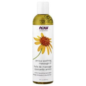 NOW Foods Solutions Óleo Calmante de Arnica para Massagem 237 ml (8 fl oz)