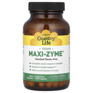 Country Life Maxi-Zyme 120 Cápsulas Veganas