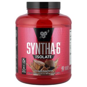 BSN Syntha-6 Isolate Mistura em Pó para Bebida de Proteína Manteiga de Amendoim com Chocolate 182 kg (402 lb)
