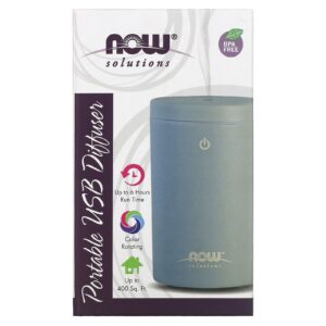 NOW Foods Soluções Difusor de Óleo Ultrassônico USB Portátil 1 Difusor
