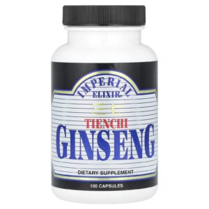 Imperial Elixir Ginseng Tienchi 100 Cápsulas (500 mg por Cápsula)