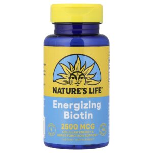 Natures Life Biotina Energizante 2.500 mcg 100 Cápsulas Vegetais