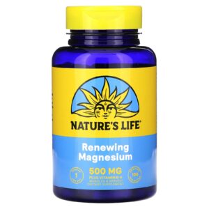 Natures Life Magnésio Renovador 500 mg 100 Cápsulas Vegetais
