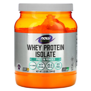 NOW Foods Sports Isolado de Proteína Whey Sem Sabor 544 g (12 lb)