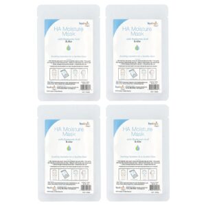 Hyalogic Máscara de Beleza para Hidratação com Ácido Hialurônico e Aloe Sem Perfume 4 Máscaras 08 oz Cada