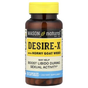 Mason Natural Desire-X com Horny Goat Weed 60 Cápsulas