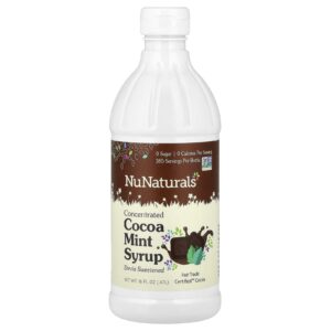 NuNaturals Xarope de Cacau e Hortelã concentrado 047 l (16 fl oz)