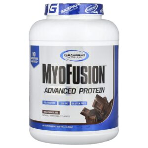 Gaspari Nutrition MyoFusion® Proteína Avançada Chocolate ao Leite 181 kg (4 lb)