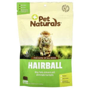 Pet Naturals Bola de Pelo Para Gatos Todos os Portes 160 Cápsulas Mastigáveis 240 g (847 oz)