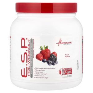 Metabolic Nutrition Pre-Workout ESP® Ponche de Frutas 300 g
