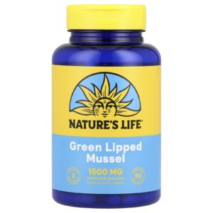 Natures Life Perna canaliculus da Nova Zelândia 90 Cápsulas (500 mg por Cápsula)