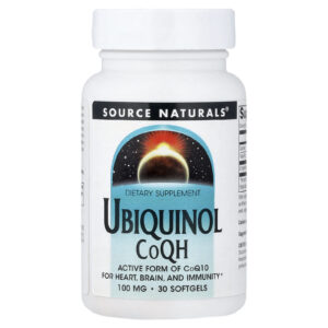 Source Naturals Ubiquinol CoQH 100 mg 30 Cápsulas Softgel