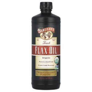 Barleans Orgânico Óleo de Linhaça Fresco 946 ml (32 fl oz)
