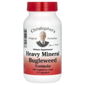 Christophers Original Formulas Fórmula de Bugleweed com Minerais Pesados 100 Cápsulas Vegetarianas