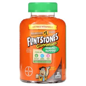 Flintstones Multivitamínico Infantil Mais Auxílio no Sistema Imunológico 150 Balas de Goma