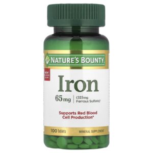 Natures Bounty Ferro 65 mg 100 Comprimidos