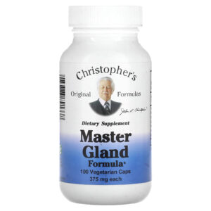 Christophers Original Formulas Fórmula de Glândula Mestre 375 mg 100 Cápsulas Vegetarianas